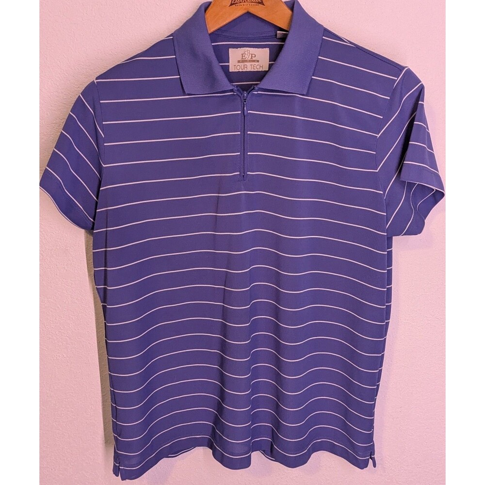 EP Pro Golf Tour Tech Polo Women's Size XL  1/4 Zip Colorblock Performance (857m